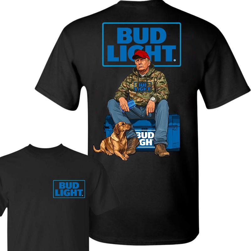 Bud Light Trump Hunting Camo Unisex shirt, Trump won 47th president Election 2024 shirt, Bud Light  Light Fuel Hand Drill Dog Hunt Tee, Trump With Loc