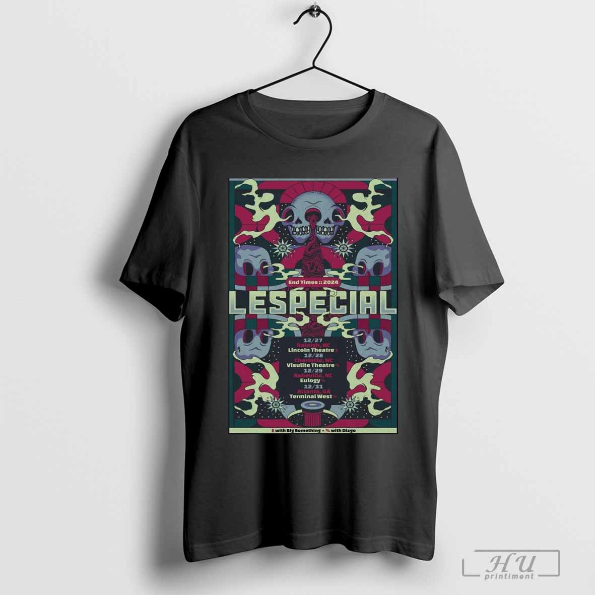 Poster Lespecial Dec 29 2024 Asheville NC Dec 31 Atlanta GA T-shirt