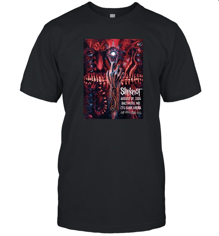 Slipknot At CFG Bank Arena In Baltimore, MD On August 9 2024 Concert Shirt