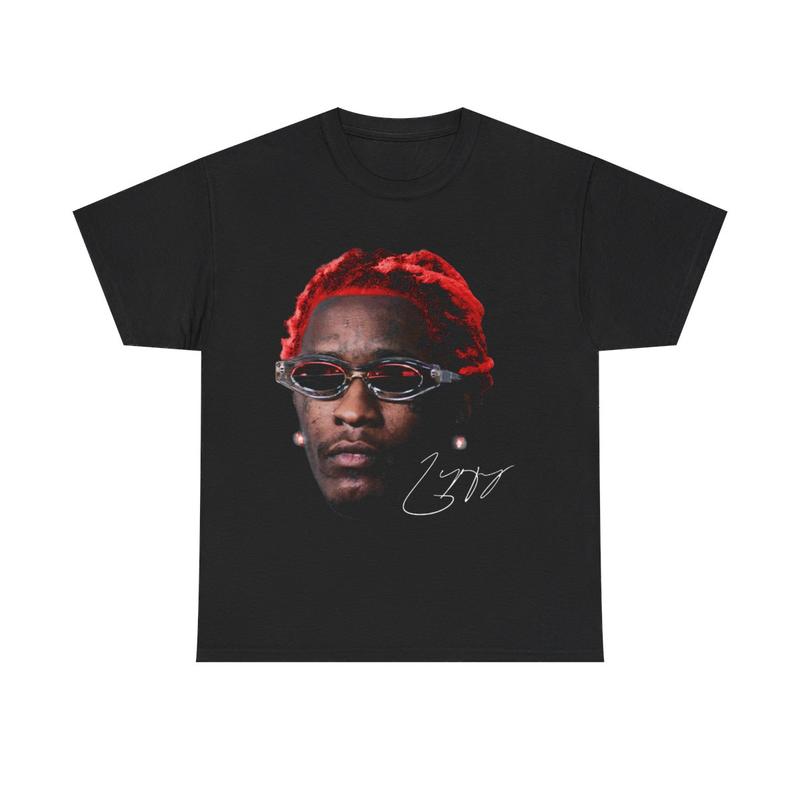 Thugger Rap Tee Concert Merch Free Slime Season Red Rare Hip Hop Graphic Print Casual Classic Cotton Menswear Retro Top Vintage Comfy Day Tshirt Stree