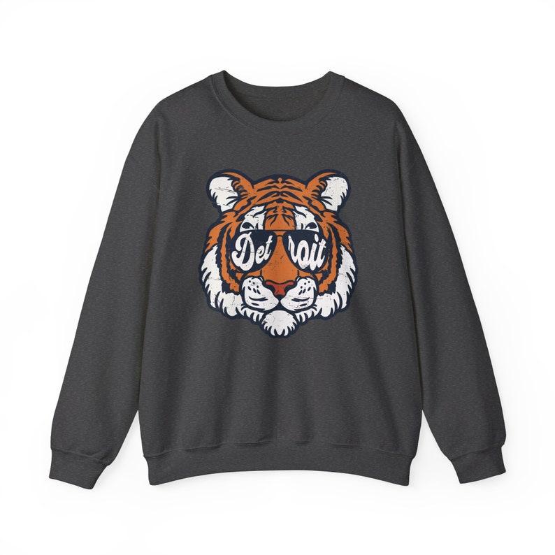 Vintage Detroit Baseball Sweatshirt Detroit Sweatshirt Vintage Tigers Baseball Fan Gift Baseball Opening Day Game Day Apparel Retro Detroit