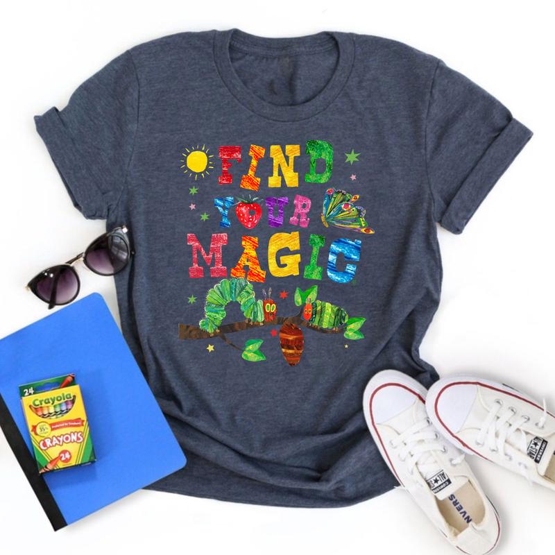 Magic in You Very Hungry Caterpillar Shirt, Elephant Piggie Pigeon Shirt, Book Characters, Teacher Gift, Librarian Teacher, Book Lover Gift, Bookish S