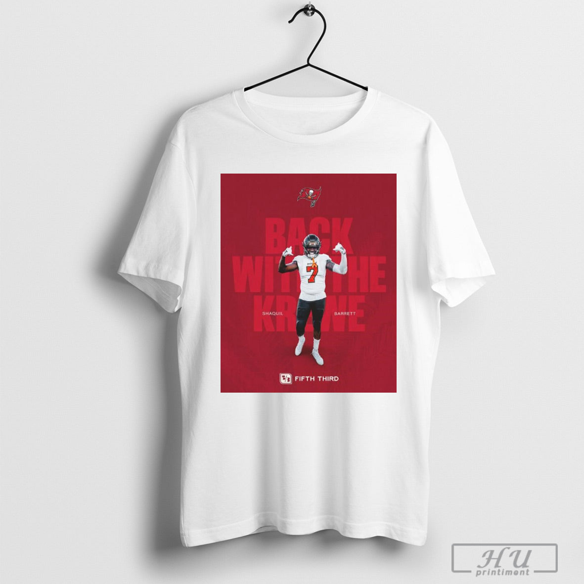 Shaquil Barrett Tampa Bay Buccaneers Vs Carolina Panthers Back With The Krewe Fifth Third Poster T Shirt