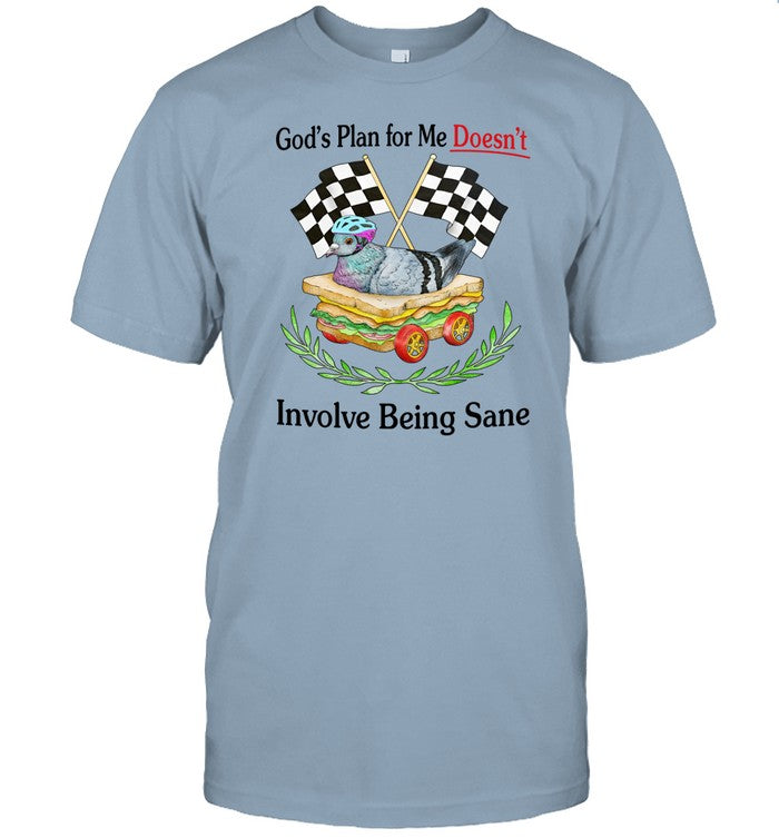 God's Plan For Me Doesn't Involve Being Sane t-shirt, hoodie, tank top, sweater and long sleeve t-sh
