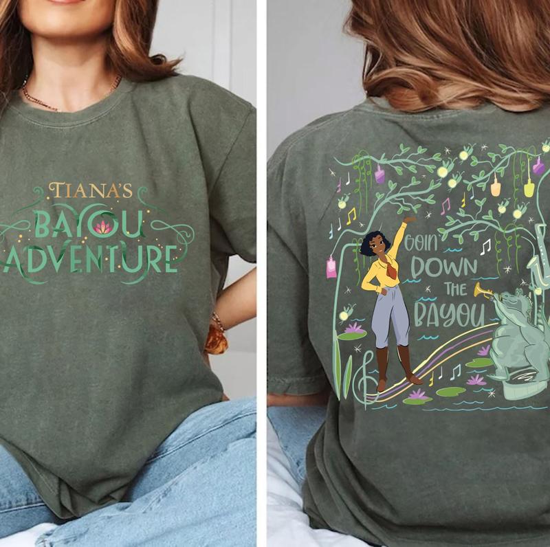Tiana's Bayou Adventure Shirt, WDW land Princess Shirt, Tiana Princess Shirt, Tiana's Palace Shirt, Girl Trip Shirt , Free Shipping, Unisex T-Shir