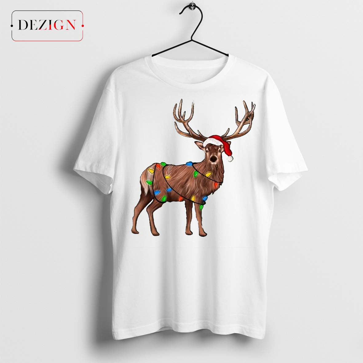 Reindeer Christmas Shirt, Christmas lights Sweatshirt, Christmas Family Shirt,Xmas antler Shirt,Peeping Reindeer Shirt,Merry Christmas Shirt