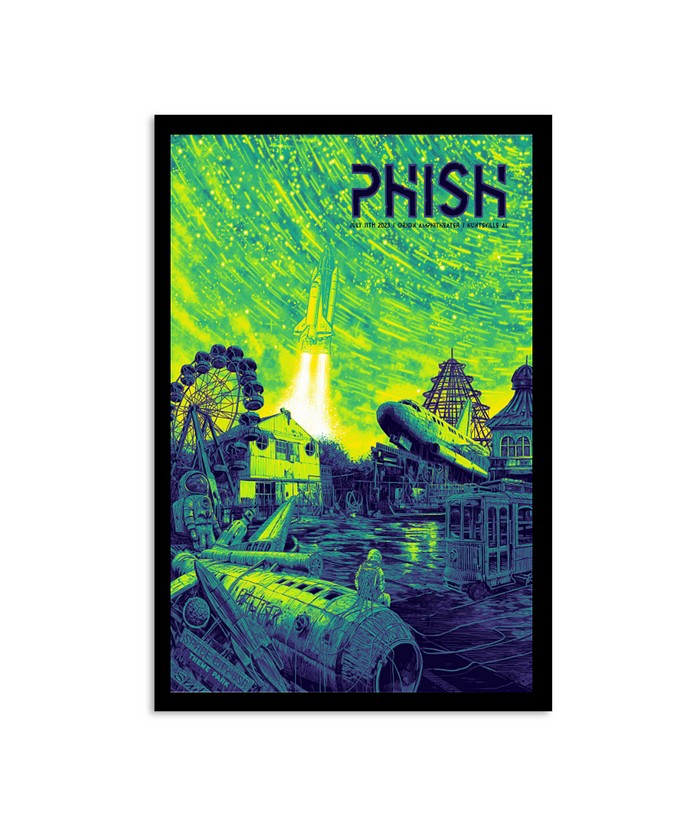 July 11th, 2023 Phish Orion Amphitheater Huntsville, Alabama Poster