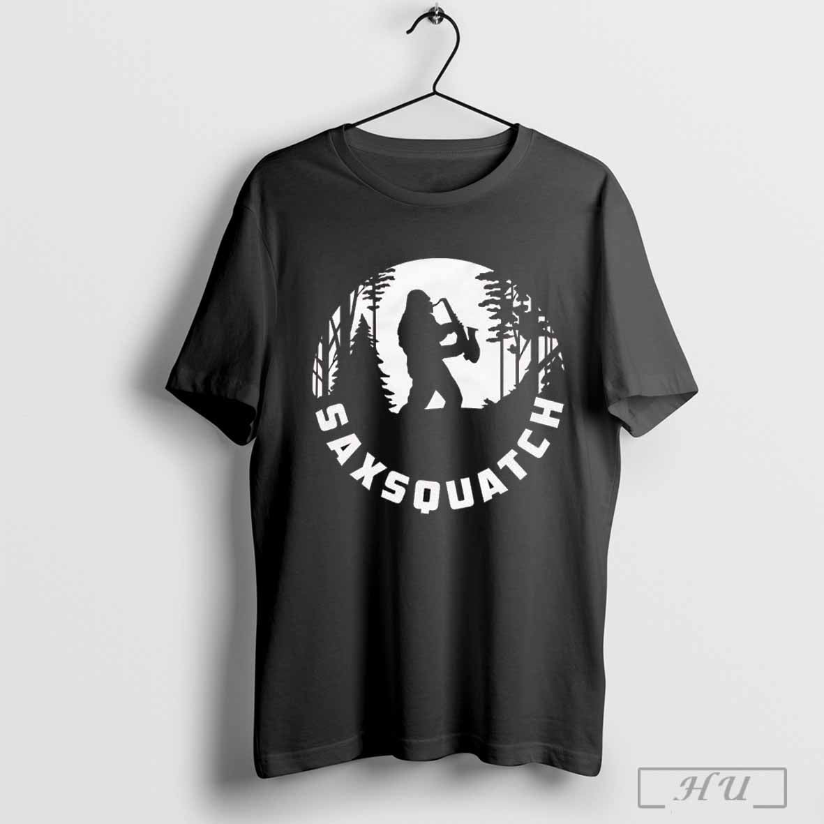 Saxsquatch Bigfoot T Shirt