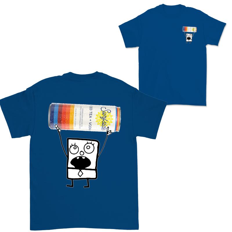 Doodlebob Surfside 2 Sided T-Shirt, Funny Drinking T-Shirt, Summer T-Shirt, Full Color T-Shirt, Unisex T-Shirt, For Men, For Women, Gift For All Menswear Top