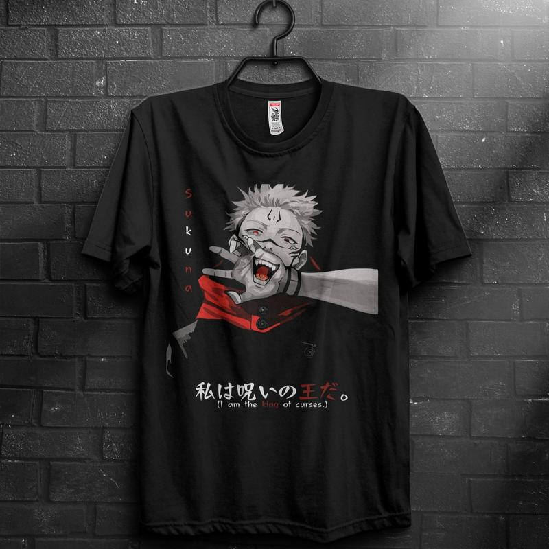 anime shirts, anime gifts, Satoru, Jujutsu, jujutsu shirt, itadori, Sukuna Menswear Top