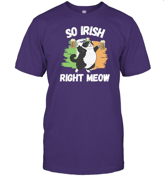 Shirt So Irish Right Meow Cat