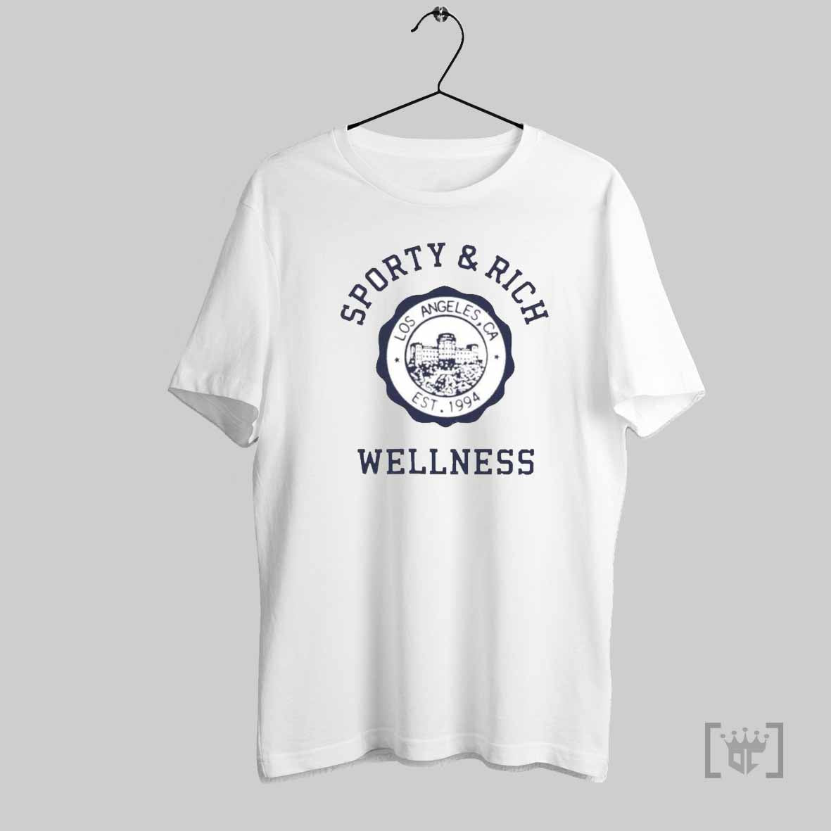 Sporty And Rich Los Angeles Ca Est 1994 Wellness Emblem T Shirt