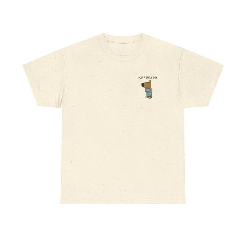 Just a Chill Guy Shirt, Viral Cartoon Dog Meme Shirt, Unisex Cotton Tee, Great Gift, Chill Guy Meme, Trendy Shirt