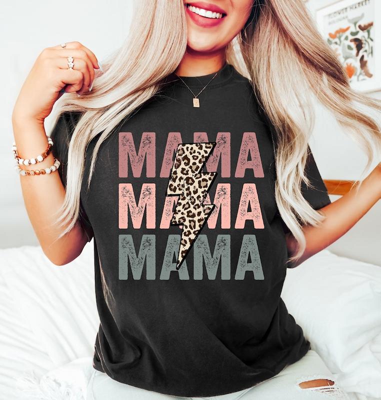 Retro Mama T-Shirt, Mom Life Shirt, Girl Mama Shirt, Cute Mom Shirt,Mothers Day Gift