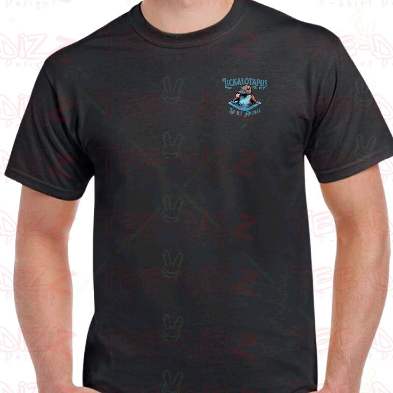 Lickalotapus is my Spirit Animal Men's funny T-shirt Crewneck Menswear