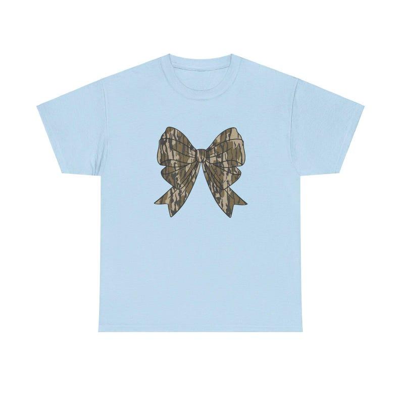 Camo Bow Shirt, Camo Coquete Bow Shirt, Old School Camo Shirt football bow Casual Collar Comfort Cotton Comfort Cotton
