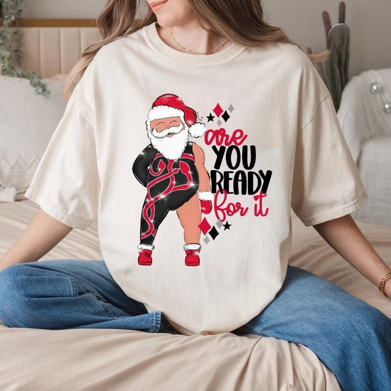 Santa, Are you ready for Christmas? T-Shirt, Sweatshirt, Hoodie Cotton Fabric