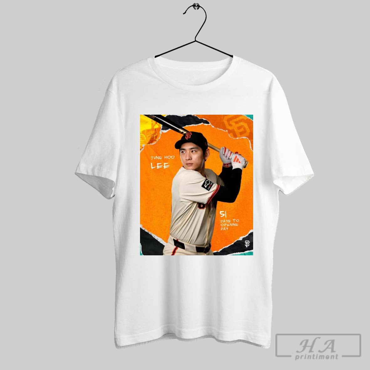 Poster San Francisco Giants Baseball Jung Hoo Lee 51 Days To Opening Day T Shirt