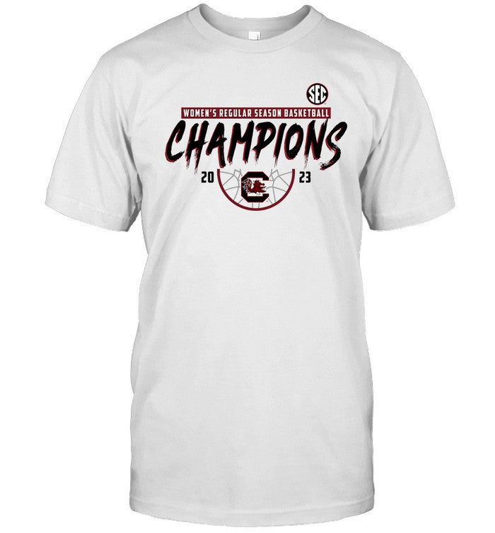 South Carolina Gamecocks 2023 SEC Women's Basketball Regular Season Champions T-Shirt