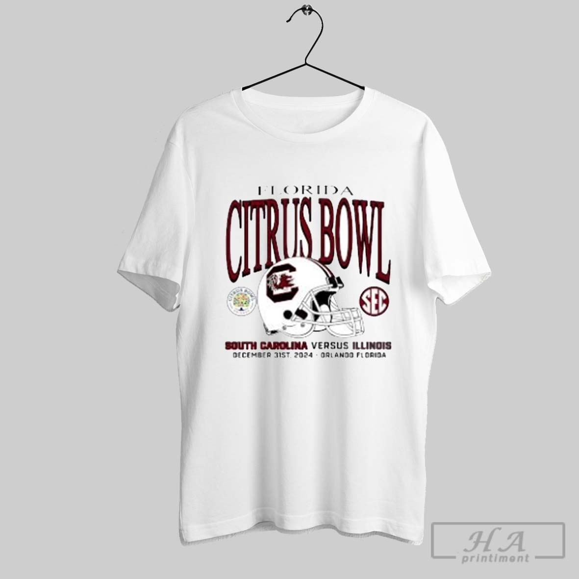 South Carolina Versus Illinois 2024 Florida Citrus Bowl December 31st Shirt