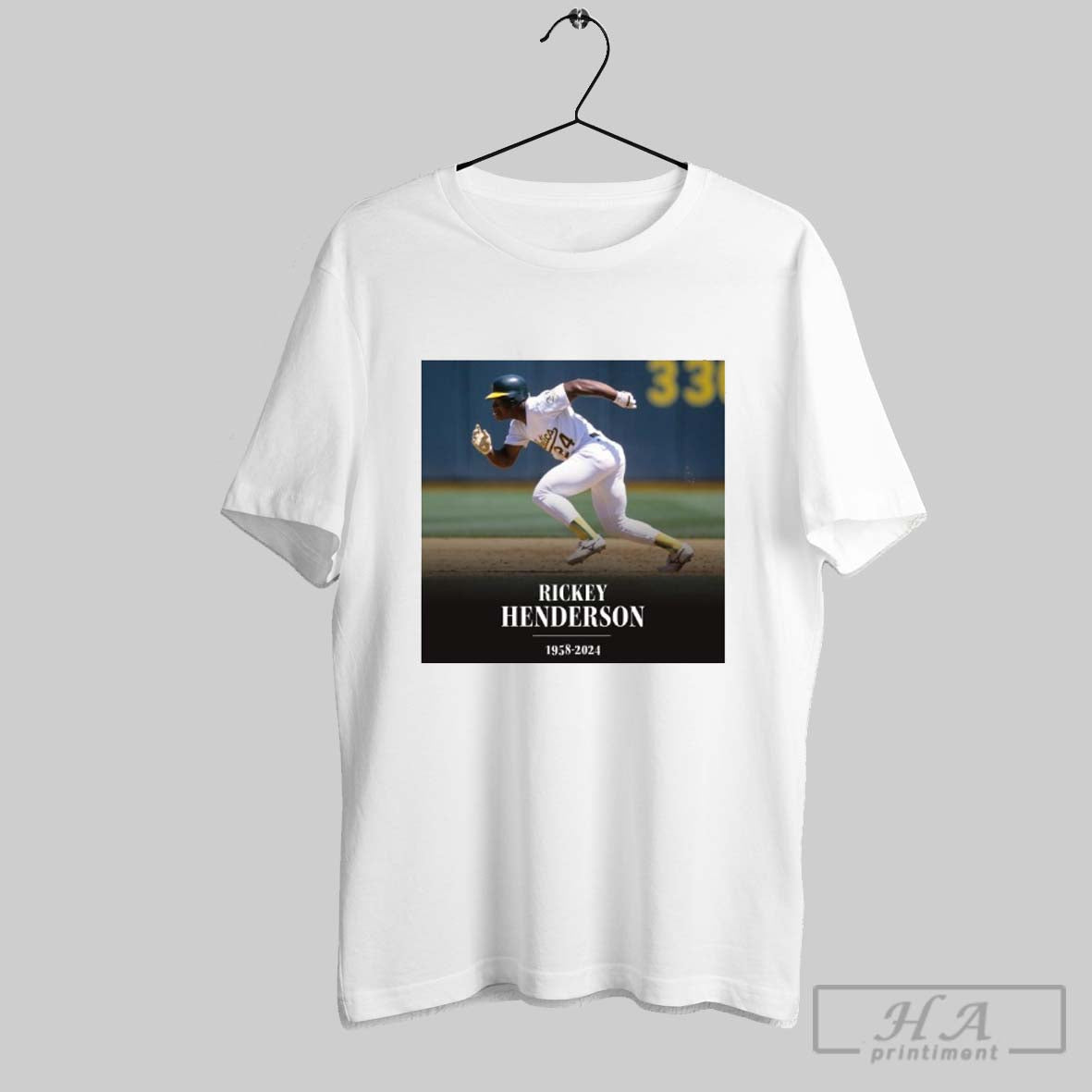 Rest In Peace Rickey Henderson 1958 2024 Oakland Athletics 24 Forever T Shirt