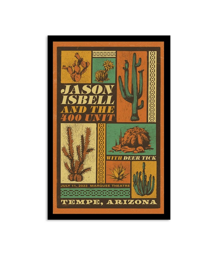 Jason Isbell And The 400 Unit July 11 2023 Marquee Theatre Tempe, Arizona Poster