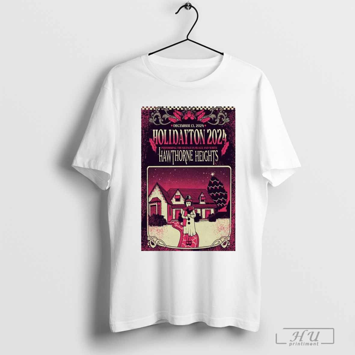 Poster Hawthorne Heights December 13-2024 The Brightside In Dayton OH T-shirt