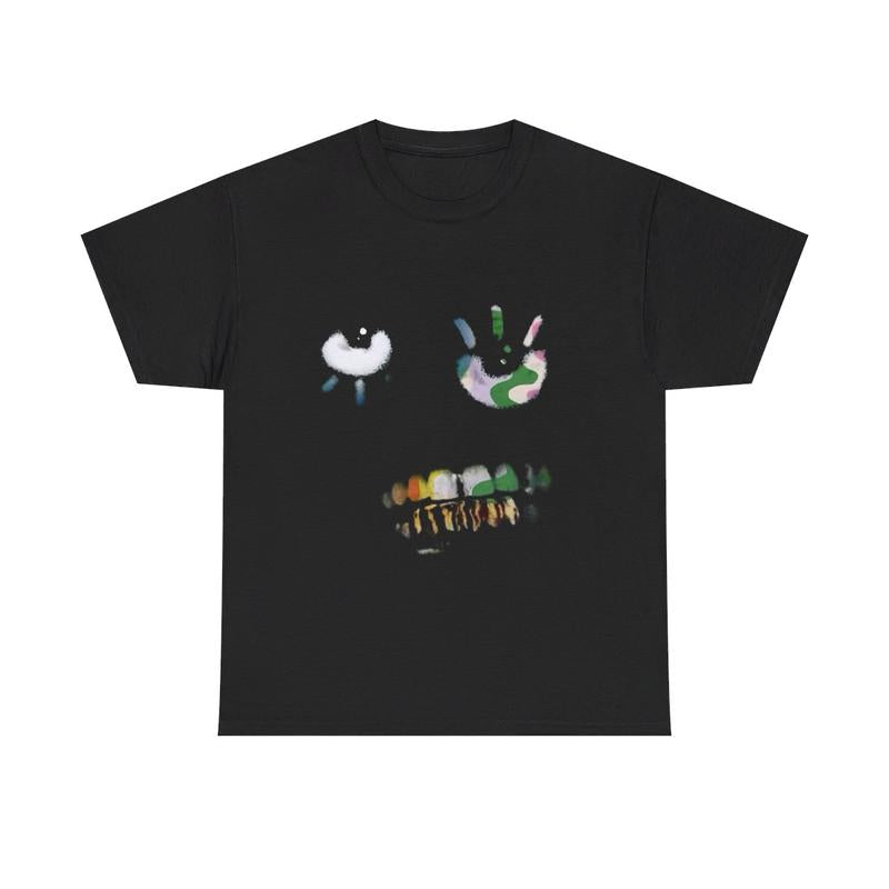 Silly Black Graphic Tee Casual Classic Cotton Menswear Shirt Retro T-Shirt Top Vintage Comfy