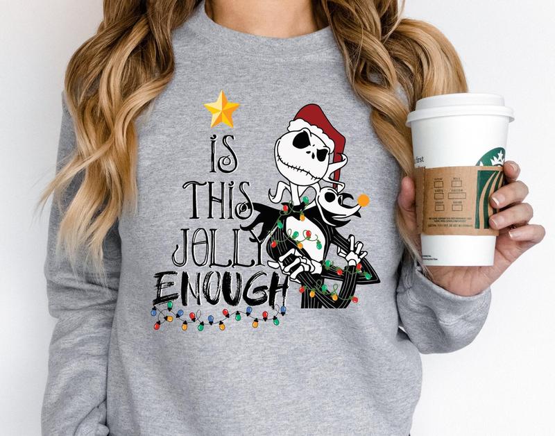 Nightmare Before Christmas Jack Skellington Sweatshirt For Women, Family Christmas Shirt, Epcot Xmas Shirt - Pullover, Womenswear