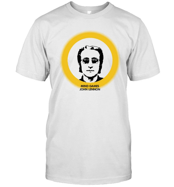 Harry Styles Wearing John Lennon Mind Games Ring Shirt