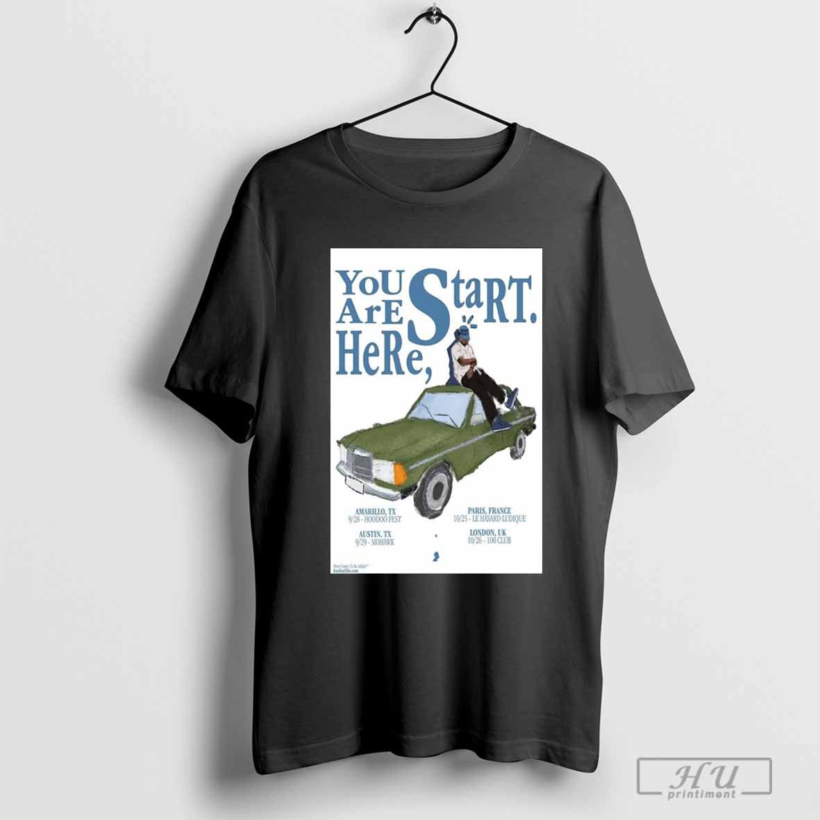 Poster Kaelin Ellis Oct 25 2024 Paris France And Oct 26 2024 London Uk T-shirt