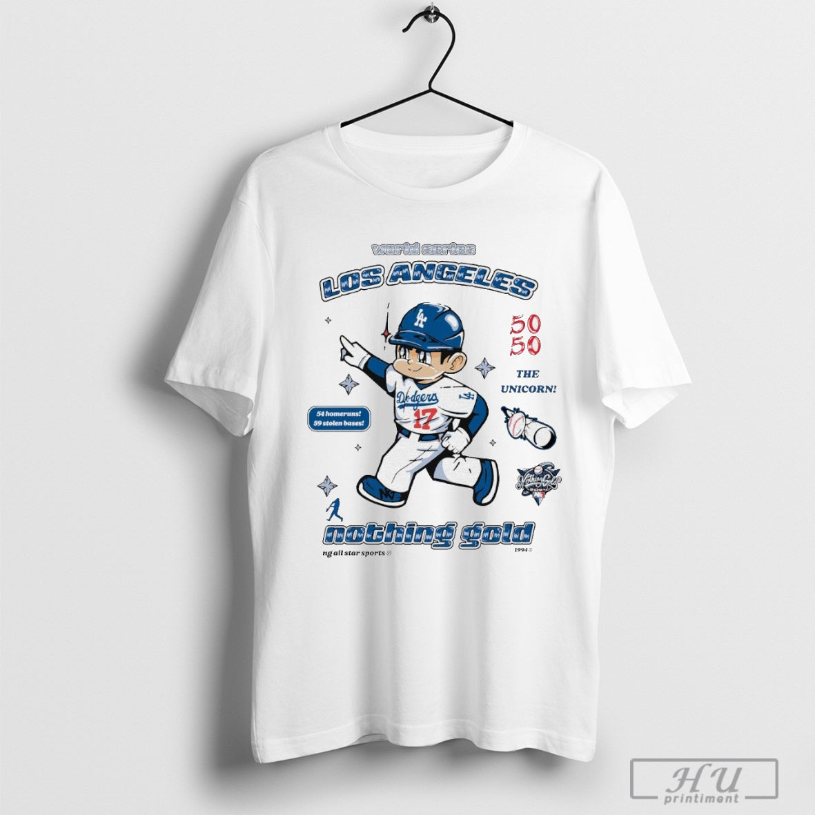 Shohei Ohtani World Series Los Angeles Dodgers 54 Homeruns 59 Stolen Bases Nothing Gold 2024 T-shirt
