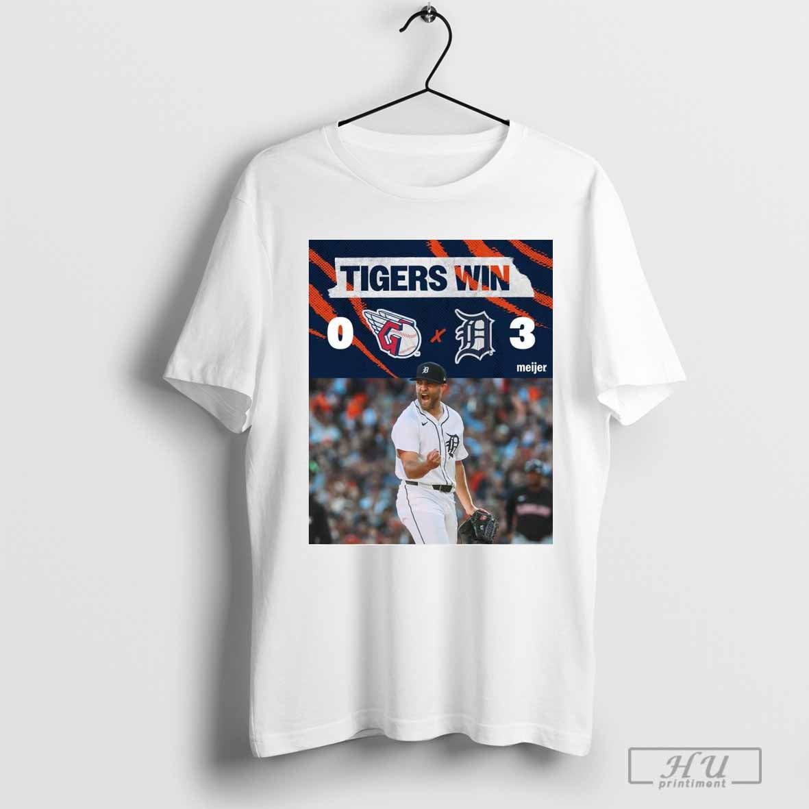 Poster Tigers Win Cleveland Guardians 0 - 3 Detroit Tigers T-shirt