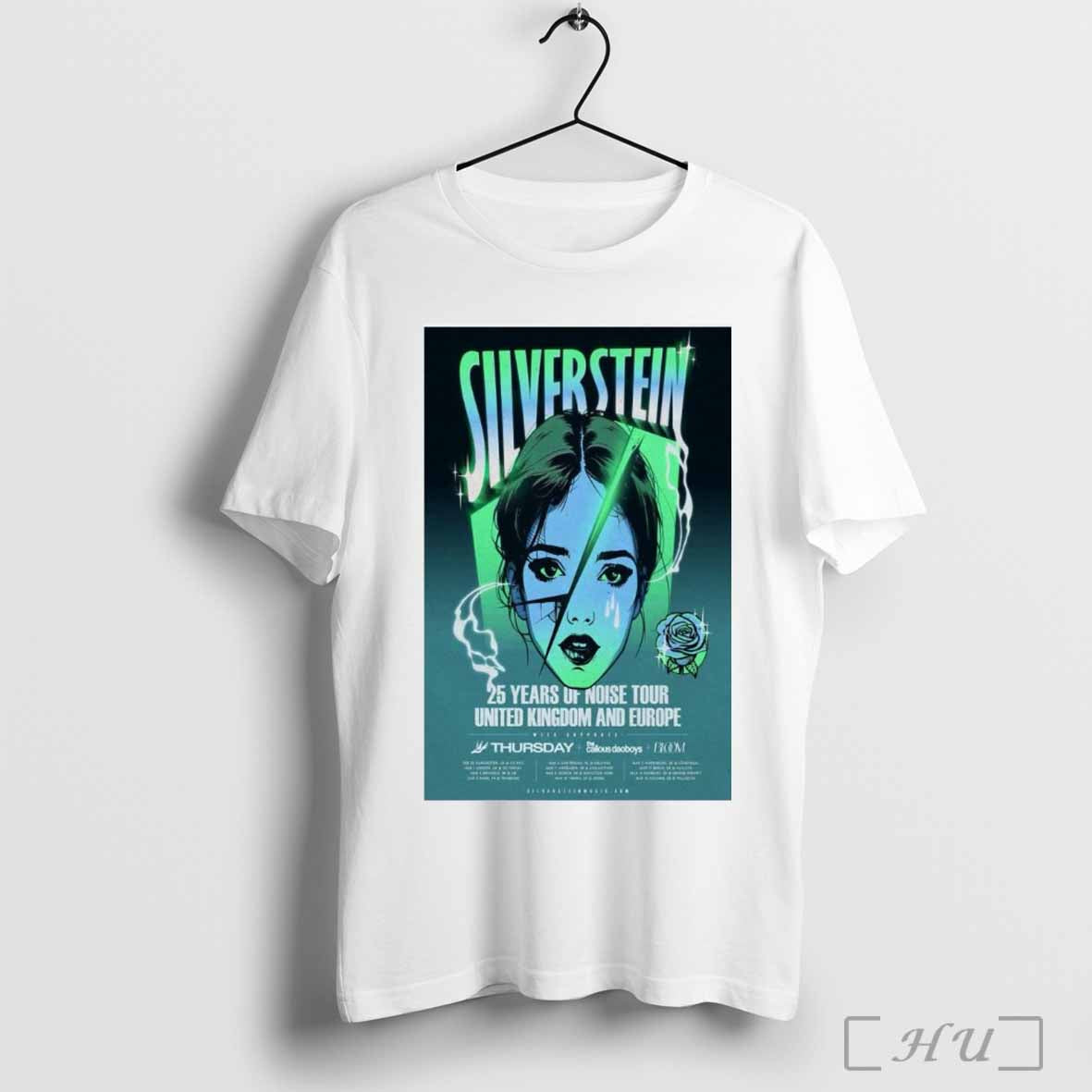 Silver Stein 25 Years Of Noise UK And Europe 2025 Tour Poster shirt