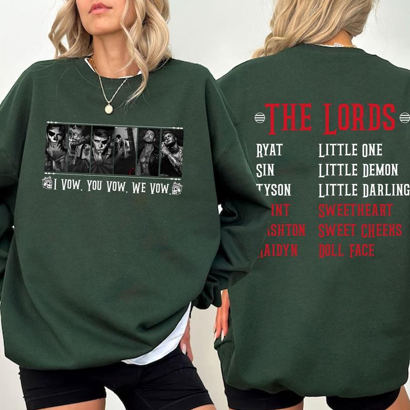 The LORDS Series Book Sweatshirt, I Vow You Vow We Vow Shirt, Shantel Tessier Merch, Dark Romance Shirt, Book Lover Shirt, Bookish Merch, Booktok Shir