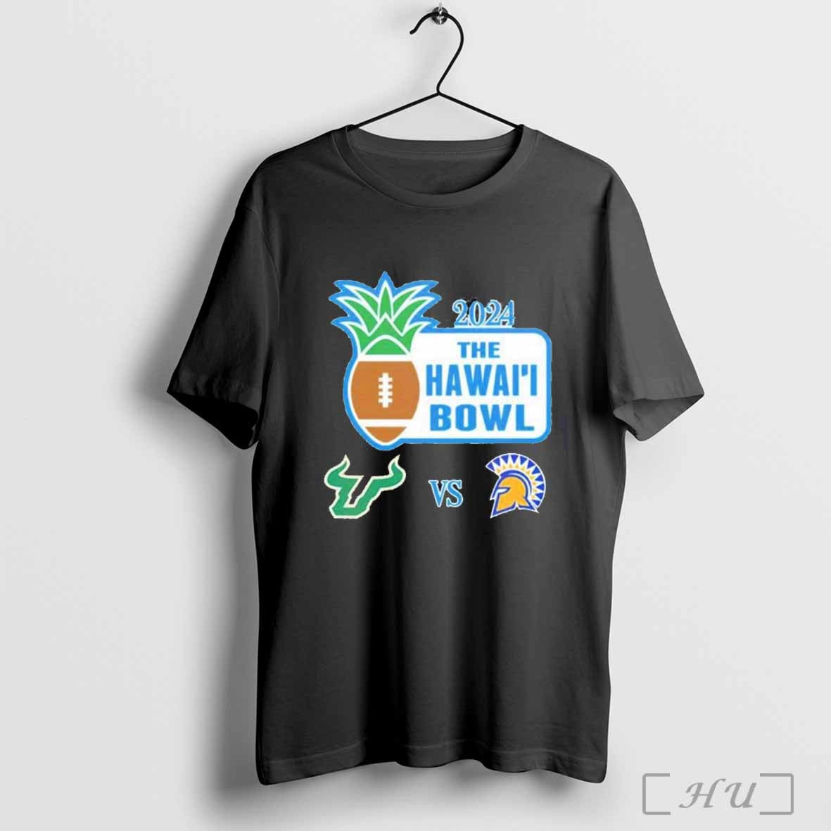 South Florida Bulls Vs San Jose State Spartans 2024 Hawaii Bowl Matchup T-shirt