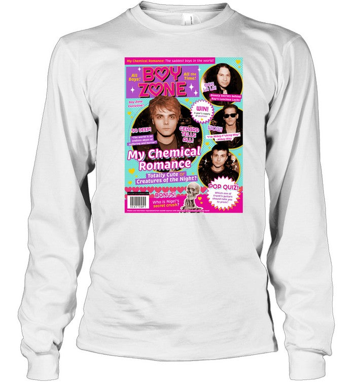 My Chemical Romance Boy Zone Teen Heartthrob Magazine Sweatshirt