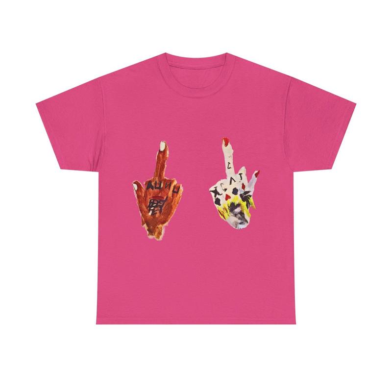 Vintage Middle Finger Y2k 90s Hip-Hop Vibes Heavy Cotton Graphic T-Shirt Tshirt Shirt HipHop Rap Tee Casual Menswear Classic Retro Top Comfy Day Smoot