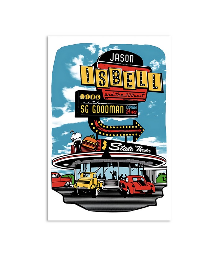 Jason Isbell And The 400 Unit August 1, 2023 In New Brunswick, Nj At The State Theatre Poster