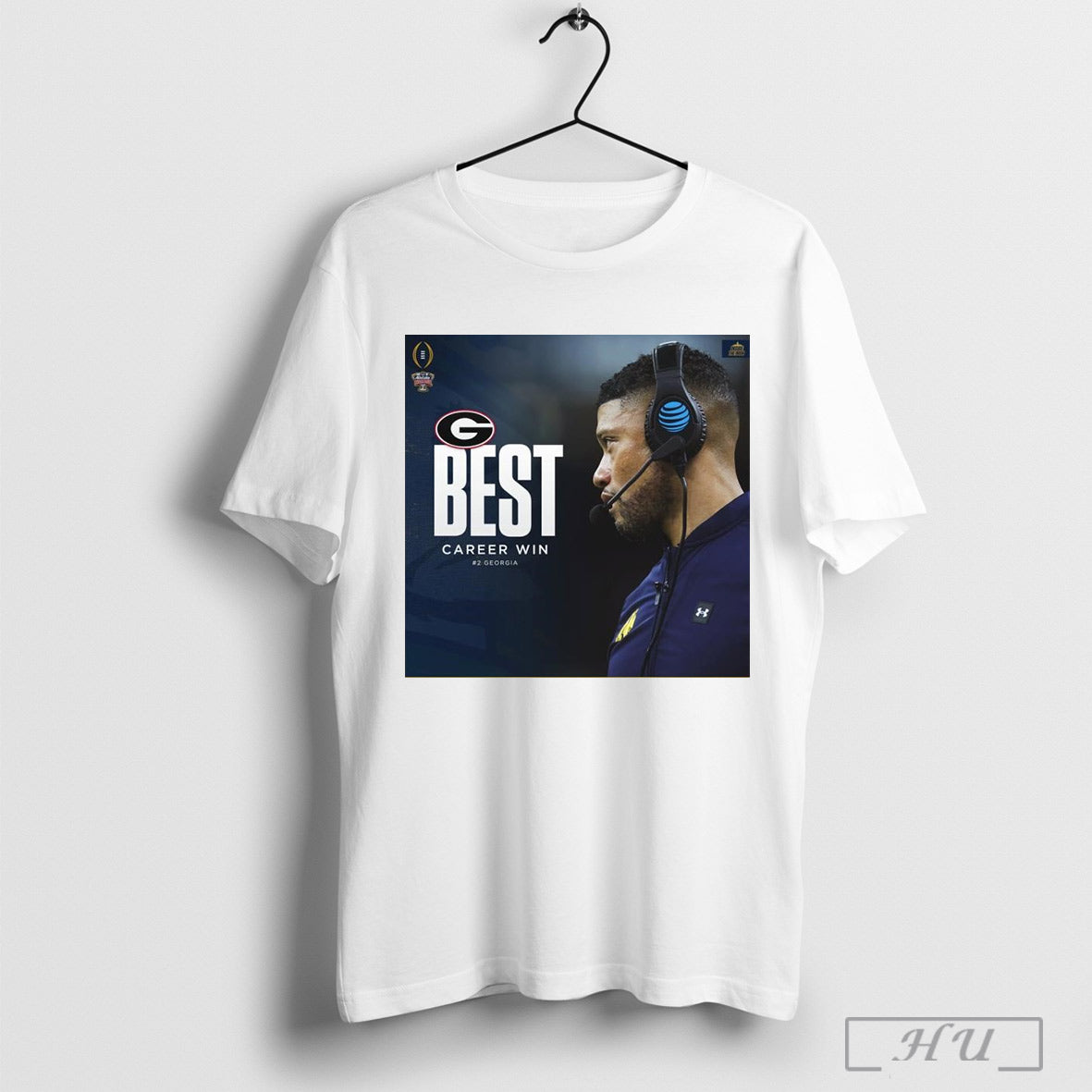 Poster Notre Dame Fighting Irish Win Georgia Bulldogs Best Career Win Cfb Playoff T Shirt