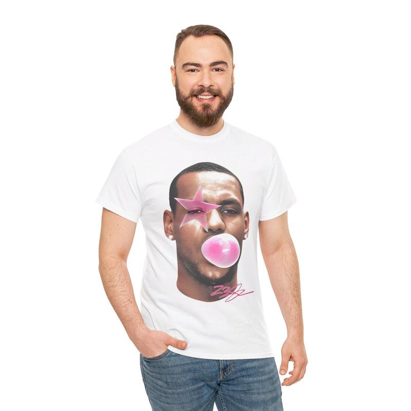 LeBubbleGum Vintage Goat Basketball Tee Casual Cotton Menswear Retro Shirt T-Shirt Top Graphic Underwear Tshirt Streetwear Shortsleeve
