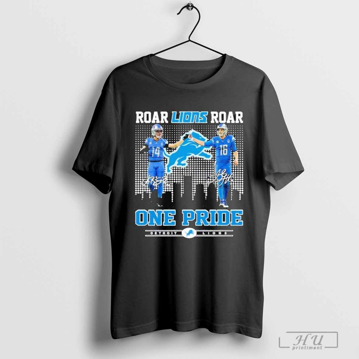 Roar Detroit Lions Roar One Pride Signature T-Shirt