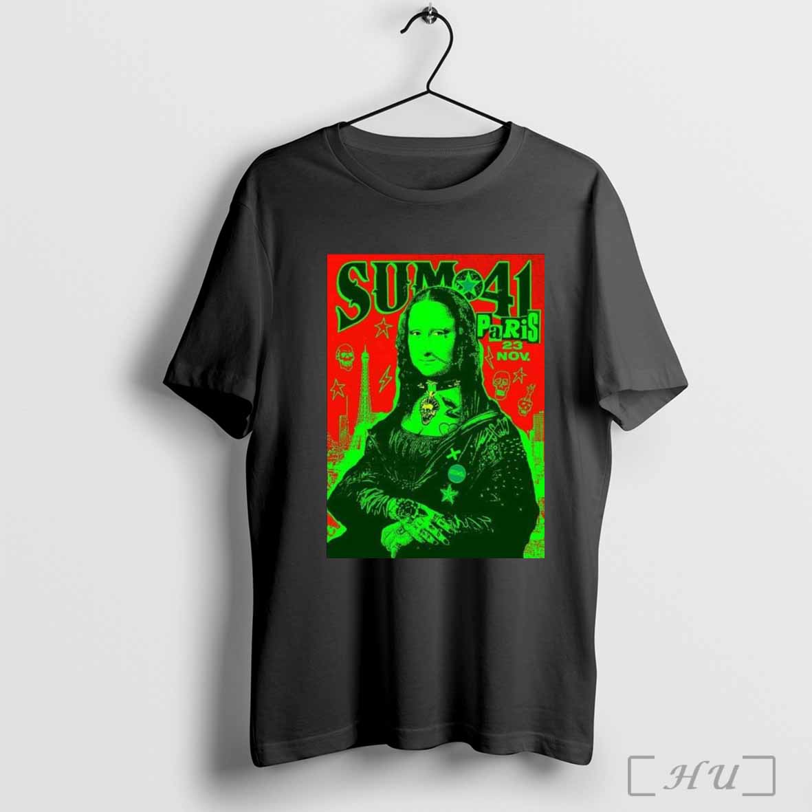 Sum 41 Final Show In Europe In Paris Mona Lisa Merch For Show On Nov 23 2024 shirt