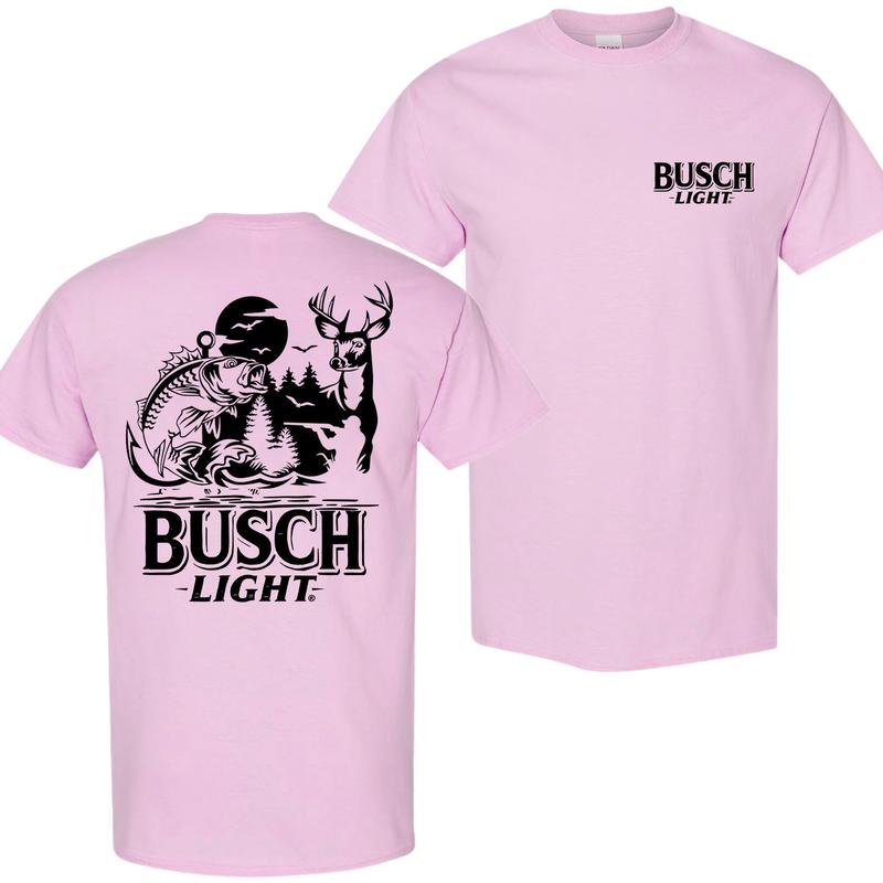 Busch Light Summer Hunting T-Shirt, Hunting T-Shirt, Menswear Top, Colorful, For Him, For Her