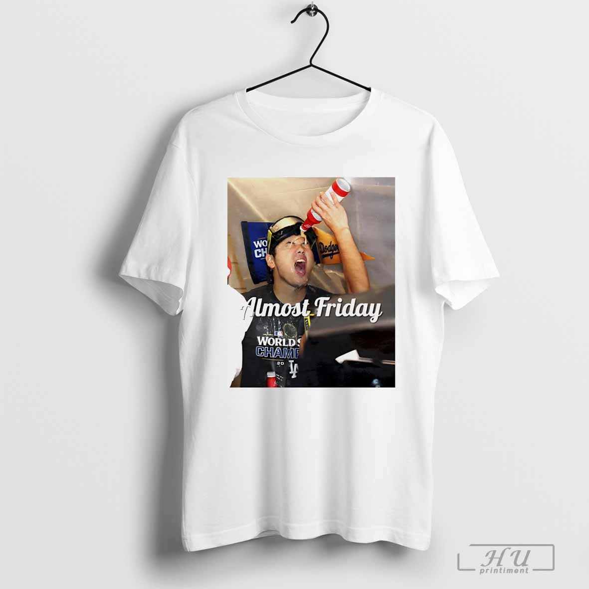 Shohei Ohtani Los Angeles Dodgers Shohei celebration almost friday T-shirt