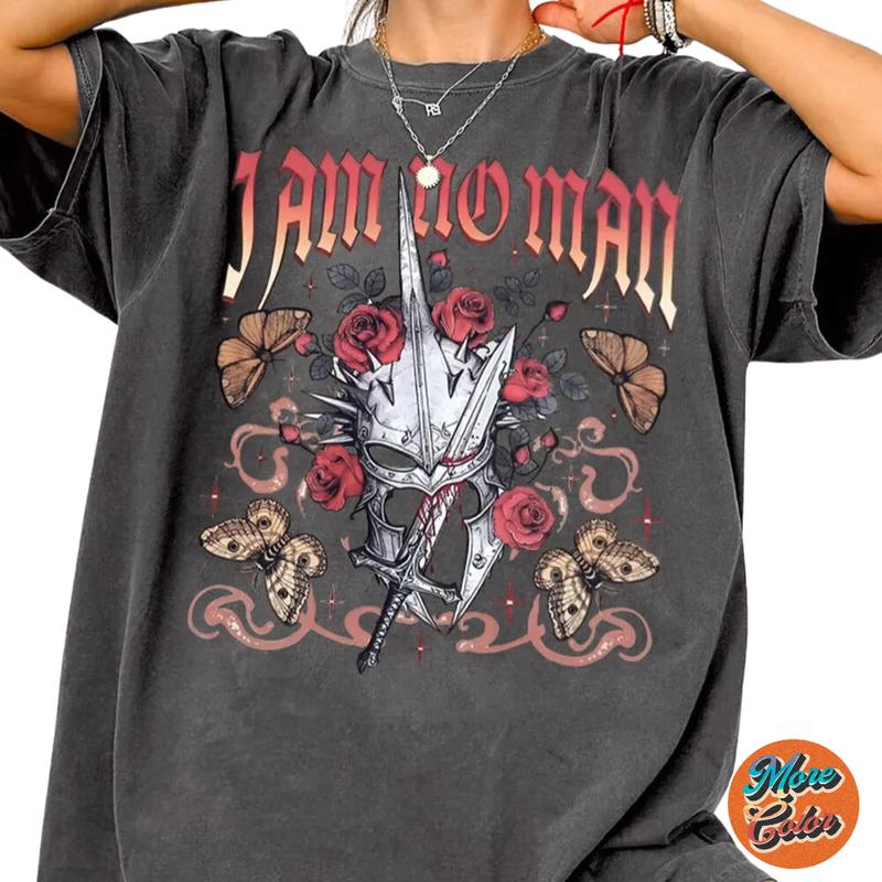 I Am No Man Fantasy Shirt, Cotton Unisex T-shirt, Crew Neck, Size S- 4xl, Menswear Top, Womenswear Top Underwear Streetwear