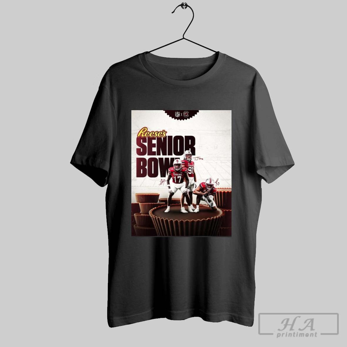 Reeses Senior Bowl Demetrius Knight Jr Signatures Gamecock Football Shirt