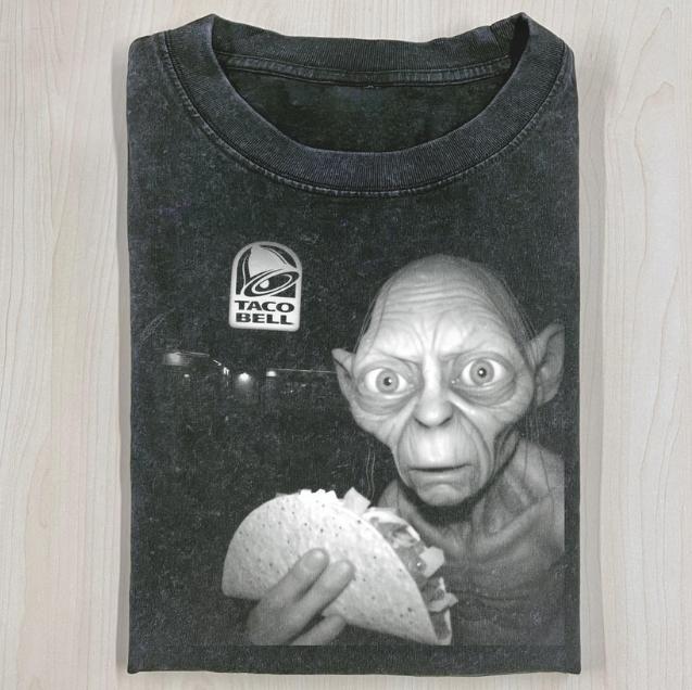 THE LORD OF THE RINGS T-SHIRT, GOLLUM Taco Bell Shirt, Movie Shirt, Funny Halloween Shirt, Unisex T-Shirt, Gift For Men Women