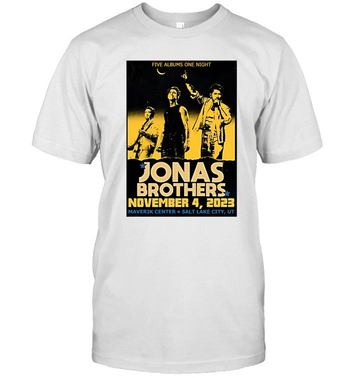 Jonas Brothers Five Albums One Night November 4, 2023 Maverik Center West Valley City, UT Shirt