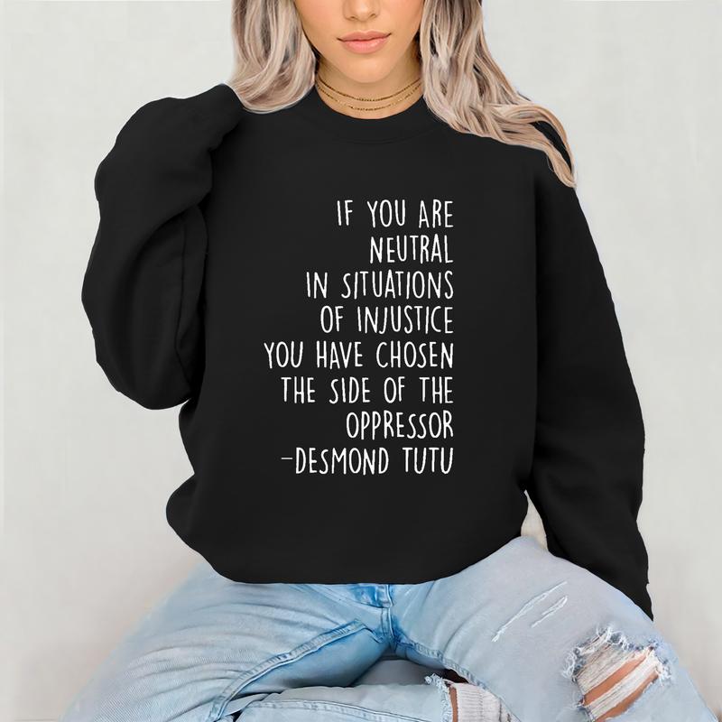Justice Shirt, Feminist Sweatshirt Hoodie, Equal Rights Human Rights Tee, Girl Power Activist, Unisex Casual Tops